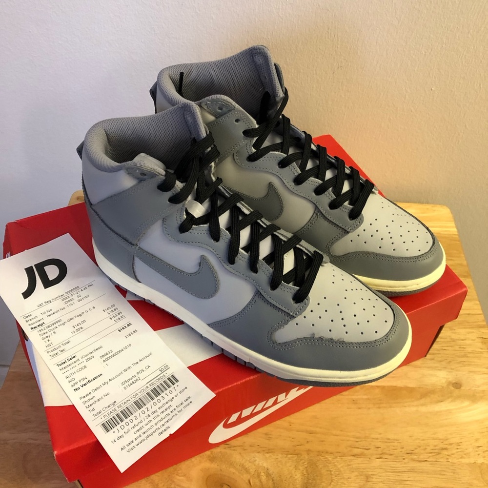 Nike dunk highgrey fog / womens 9/ mens 7.5 - Picture 1 of 6
